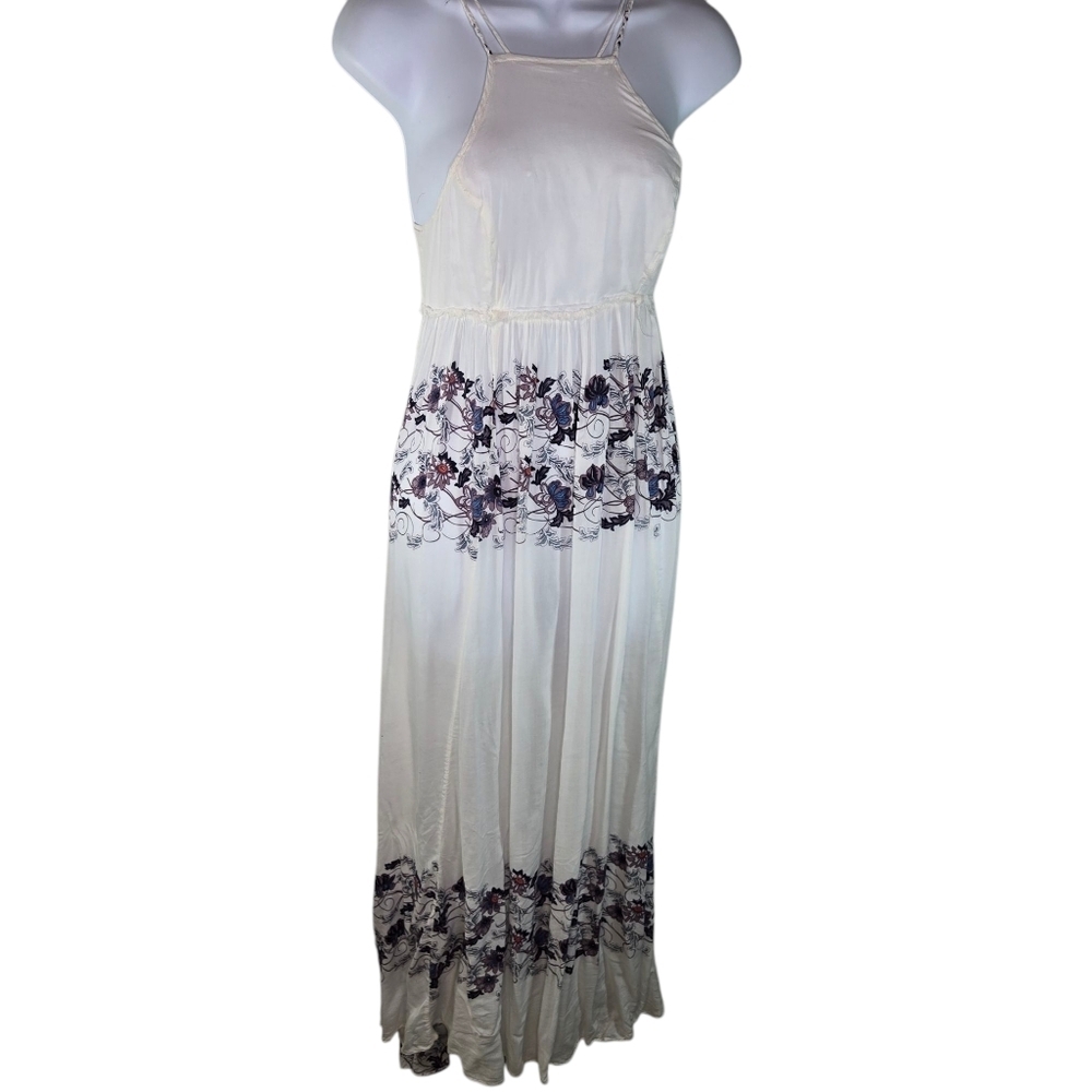 Free People Babydoll Maxi in White Cream Combo cottagecore coquette HTF RARE - Picture 4 of 11